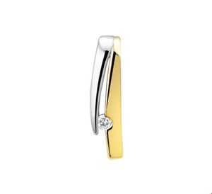 TFT Hanger Bicolor Goud Zirkonia