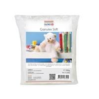 Glorex Hobby vulmateriaal - polyester - 500 gram voor knuffels/kussens - wit - donzige vlokken - thumbnail