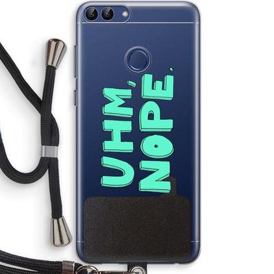 UHM, NOPE.: Huawei P Smart (2018) Transparant Hoesje met koord