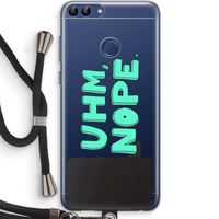 UHM, NOPE.: Huawei P Smart (2018) Transparant Hoesje met koord