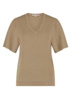 Tramontana V-neck Lurex Jumper Y07-15-601 Trui 002000-sand