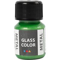 Creativ Company Glass color metal, groen, 30 ml/ 1 fles