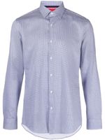 HUGO Koey checked shirt - Bleu - thumbnail