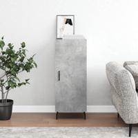 Dressoir 34,5x34x90 cm bewerkt hout betongrijs - thumbnail