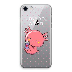 Love You A Lotl: iPhone 8 Transparant Hoesje