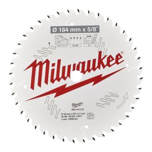 Milwaukee Accessoires Cirkelzaagblad P W 184x5/8x2,1x40ATB - 4932471379