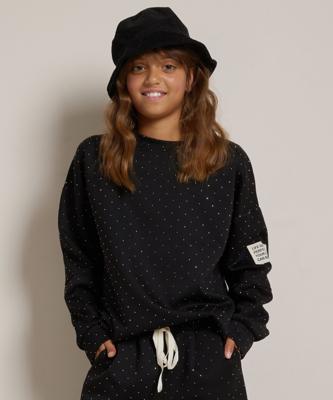 glitter trui mouwlabel