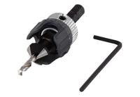 Wolfcraft 2544000 - Voorboor met verzinkboor en dieptestop 3,2-12 mm