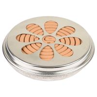 Blik met 10 citronella wierook spiralen - 14 cm - 6-12 branduren - citrusgeur