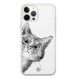 iPhone 12 Pro Max siliconen hoesje - Peekaboo