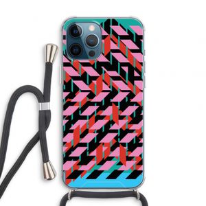 Skew Blush 2: iPhone 12 Pro Transparant Hoesje met koord