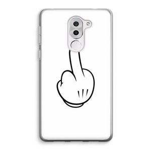 Middle finger white: Honor 6X Transparant Hoesje