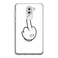 Middle finger white: Honor 6X Transparant Hoesje