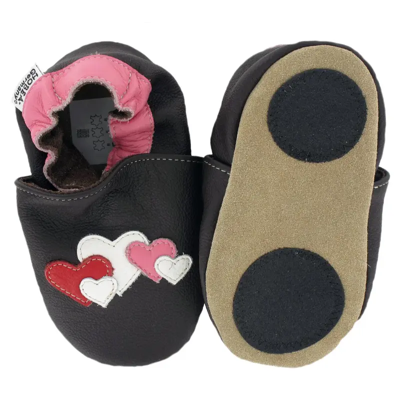 Hobea babyslofjes extra antislip Herzen-24-25