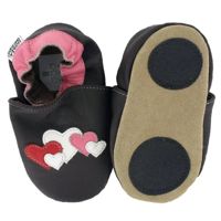 Hobea babyslofjes extra antislip Herzen-24-25