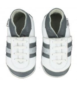 Oxxy babyslofjes sport wit grijs Maat