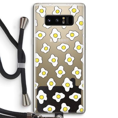 Spiegeleitjes: Samsung Galaxy Note 8 Transparant Hoesje met koord