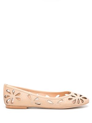 Sarah Chofakian leather ballerinas - Tons neutres