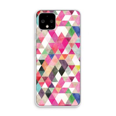 Gekleurde driehoekjes: Pixel 4 Transparant Hoesje
