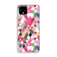 Gekleurde driehoekjes: Pixel 4 Transparant Hoesje