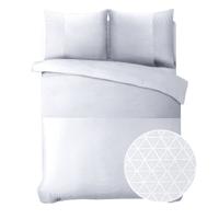 Dekbedovertrek Embossed - Eenpersoons (140x200 cm) - Wit Microvezel - Dessin: Effen - Sleeptime Elegance - Dekbed-Discounter.nl Dekbedovertrek Embossed - Eenpersoons (140x200 cm) - Wit Microvezel - Dessin: Effen - Sleeptime Elegance - Dekbed-Discounter.nl