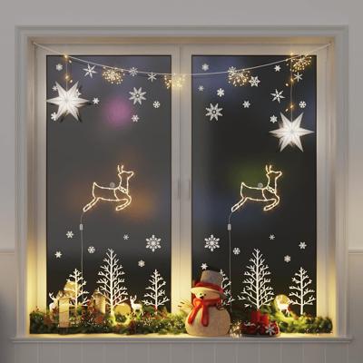 VidaXL Kerstverlichting rendier silhouet 2 st 35 led&apos;s warm wit