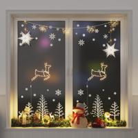 VidaXL Kerstverlichting rendier silhouet 2 st 35 led&apos;s warm wit