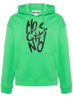 Moschino hoodie en coton à logo imprimé - Vert - thumbnail