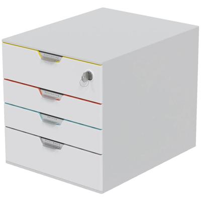Durable VARICOLOR® MIX 4 SAFE 762627 Ladebox Grijs DIN A4 Aantal lades: 4