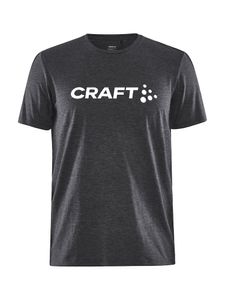 Craft 1913421 Community Logo SS Tee M - Black Melange - XL