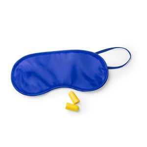 Slaapmasker blauw met oordoppen   -
