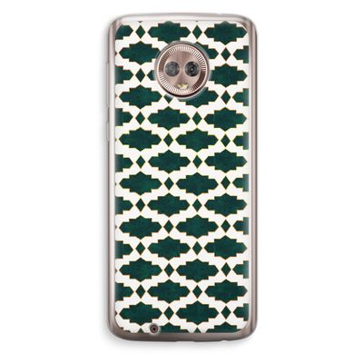 Moroccan tiles: Motorola Moto G6 Transparant Hoesje