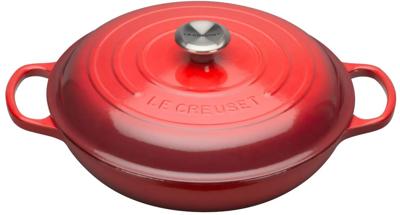 Le Creuset Braadpan Signature Campagnard Kersenrood ø 30 cm / 3,5 liter