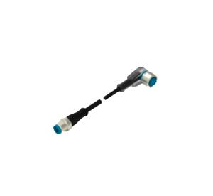 TE Connectivity 3-2273125-4 Sensor/actuator connector, geassembleerd M12 Aantal polen: 3 Stekker, recht, Bus, haaks 1.50 m 1 stuk(s)