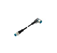 TE Connectivity 3-2273125-4 Sensor/actuator connector, geassembleerd M12 Aantal polen: 3 Stekker, recht, Bus, haaks 1.50 m 1 stuk(s)