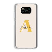 Amber Script: Xiaomi Poco X3 NFC Transparant Hoesje