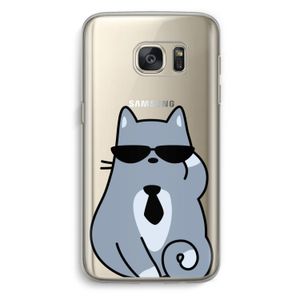 Cool cat: Samsung Galaxy S7 Transparant Hoesje