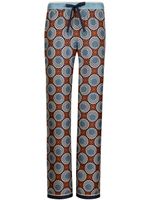 Dolce & Gabbana geometric-print silk pijama trousers - Rouge