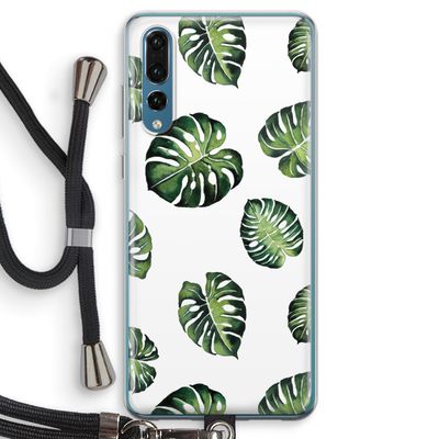 Tropische bladeren: Huawei P20 Pro Transparant Hoesje met koord
