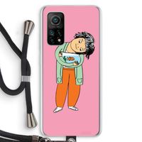 Visknuffel: Xiaomi Mi 10T 5G Transparant Hoesje met koord
