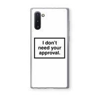 Don't need approval: Samsung Galaxy Note 10 Transparant Hoesje
