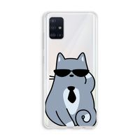 Cool cat: Galaxy A51 4G Transparant Hoesje