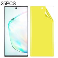 25 stuks voor Galaxy Note 10 Soft TPU volledige dekking front Screen Protector