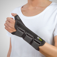 EMO Ottec Polsspalk / Duimbrace - M - Links - Zwart