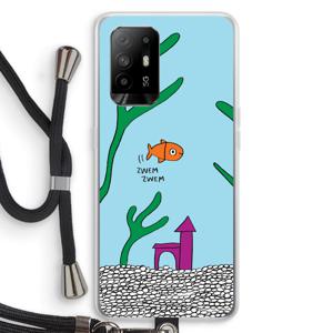 Aquarium: Oppo A94 5G Transparant Hoesje met koord