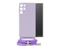 Mobilize Mobilize Lanyard Gelly Case for Samsung Galaxy S22 Ultra 5G Pastel Purple