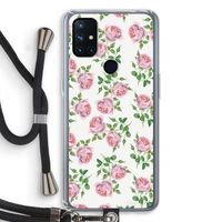 Kleine roosjes: OnePlus Nord N10 5G Transparant Hoesje met koord
