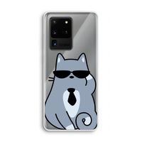 Cool cat: Samsung Galaxy S20 Ultra Transparant Hoesje