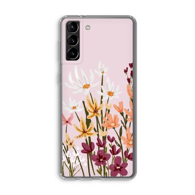 Painted wildflowers: Samsung Galaxy S21 Plus Transparant Hoesje