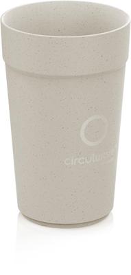 Conpax Circulware beker, 400 ml, PP, beige, pak van 16 stuks
